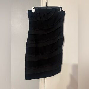 White House Black Market cocktail strapless dress